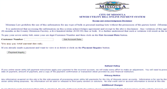 Desktop Screenshot of billpay.ci.missoula.mt.us